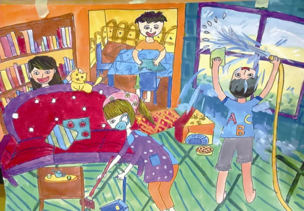 快樂塗鴉簿 全家清掃樂