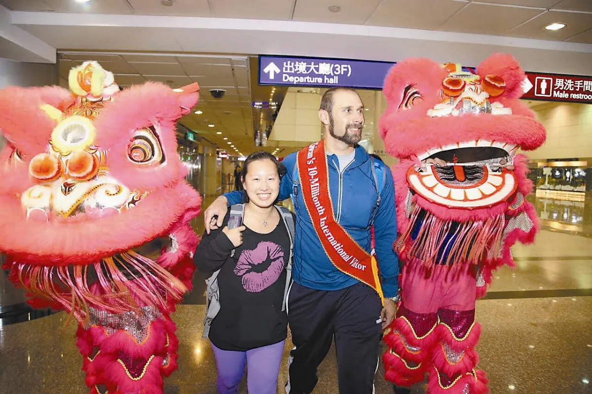 美籍台灣女婿 第1千萬來台幸運兒