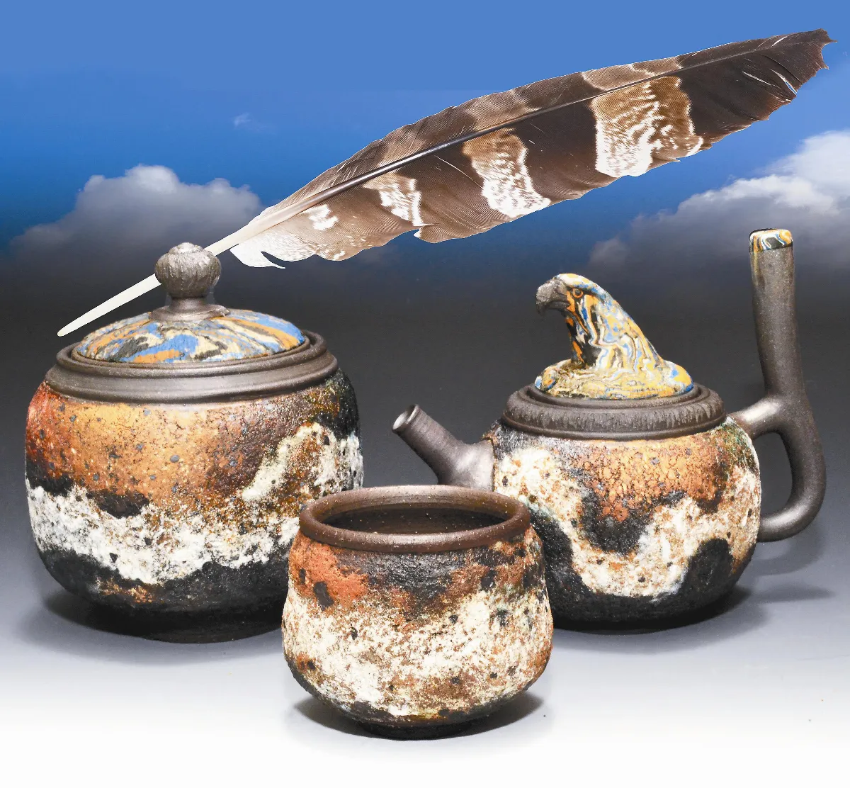 茶來茶去  用創作壺為台灣熊鷹發聲