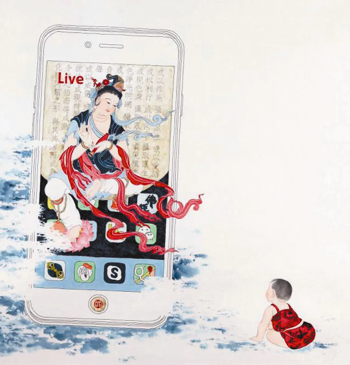 【人間．菩薩．畫】童子拜觀音的現場演出LIVE