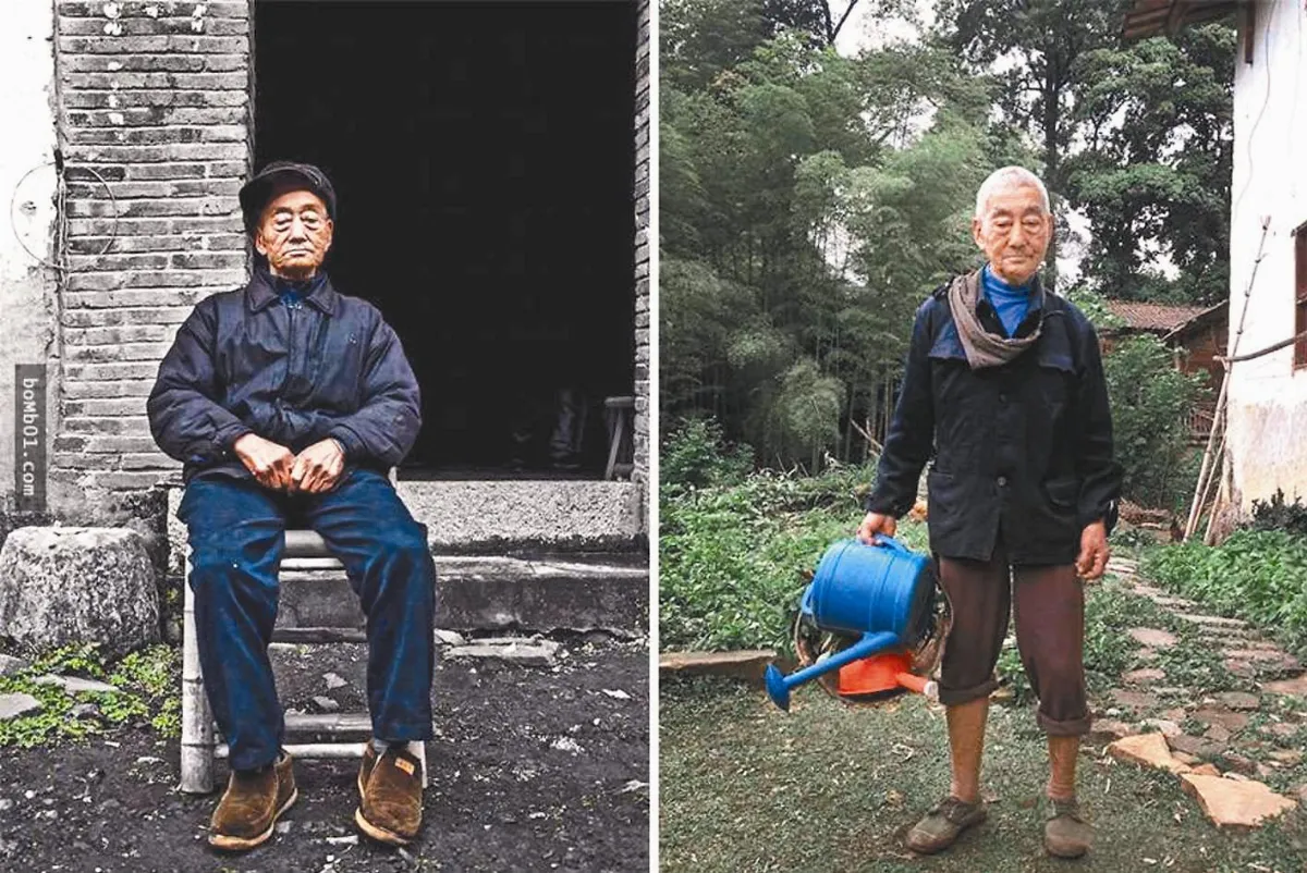 祖孫玩街拍 老農變時尚