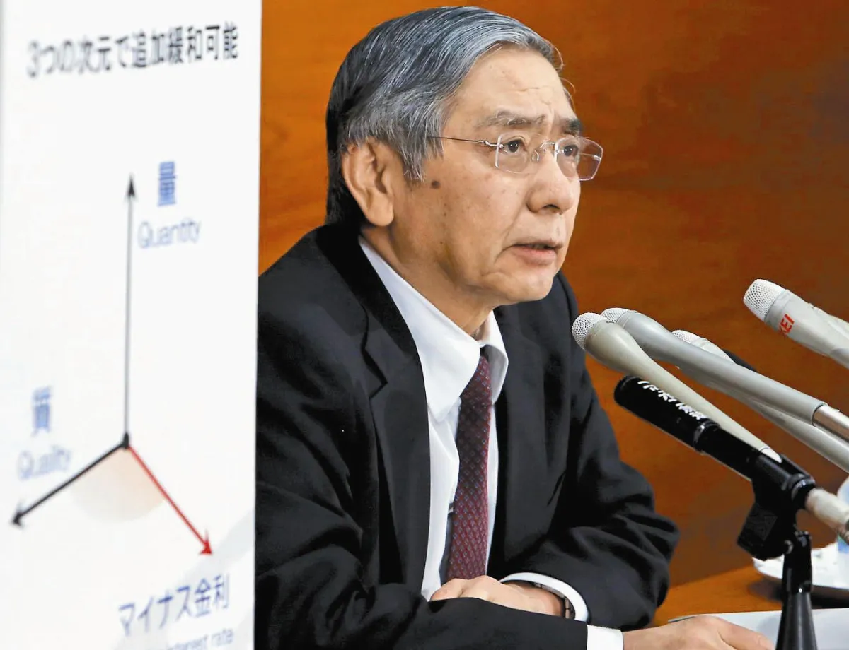 全球經濟霸王寒流 日祭負利率