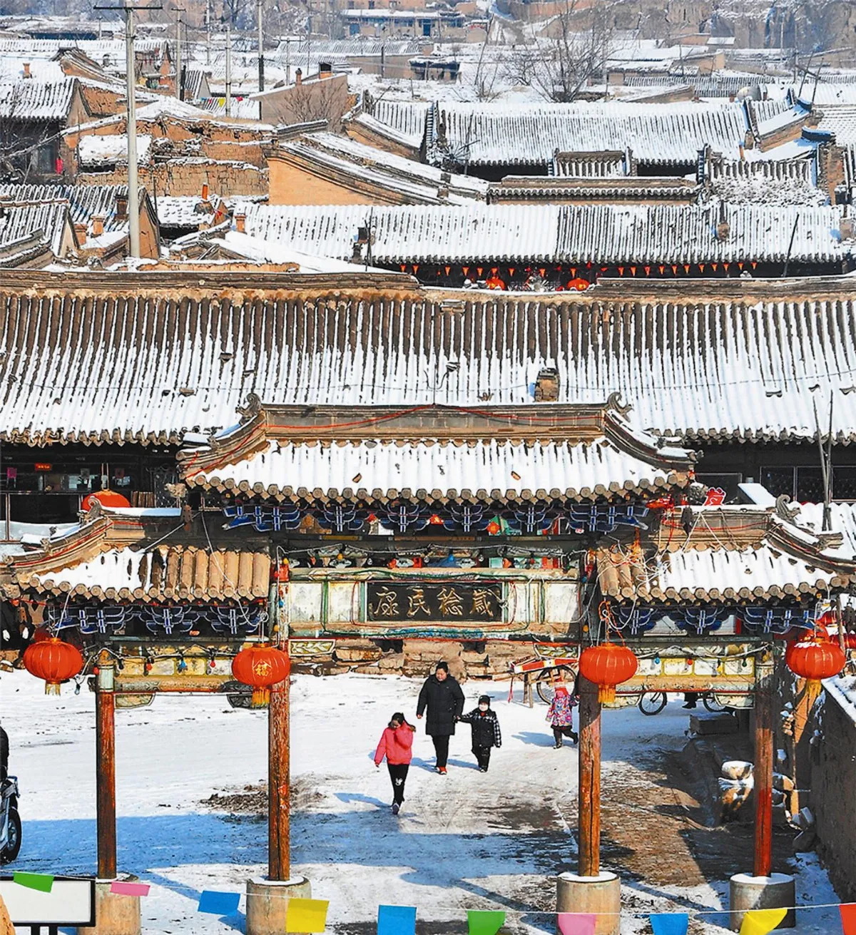 河北省蔚縣 春節打樹花