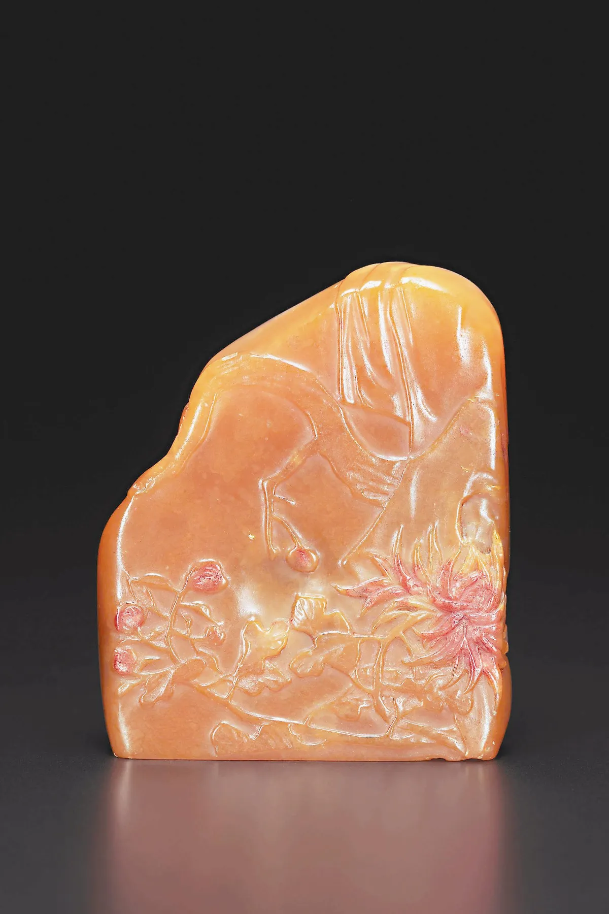 【清卿薄意】梅菊薄意隨形章