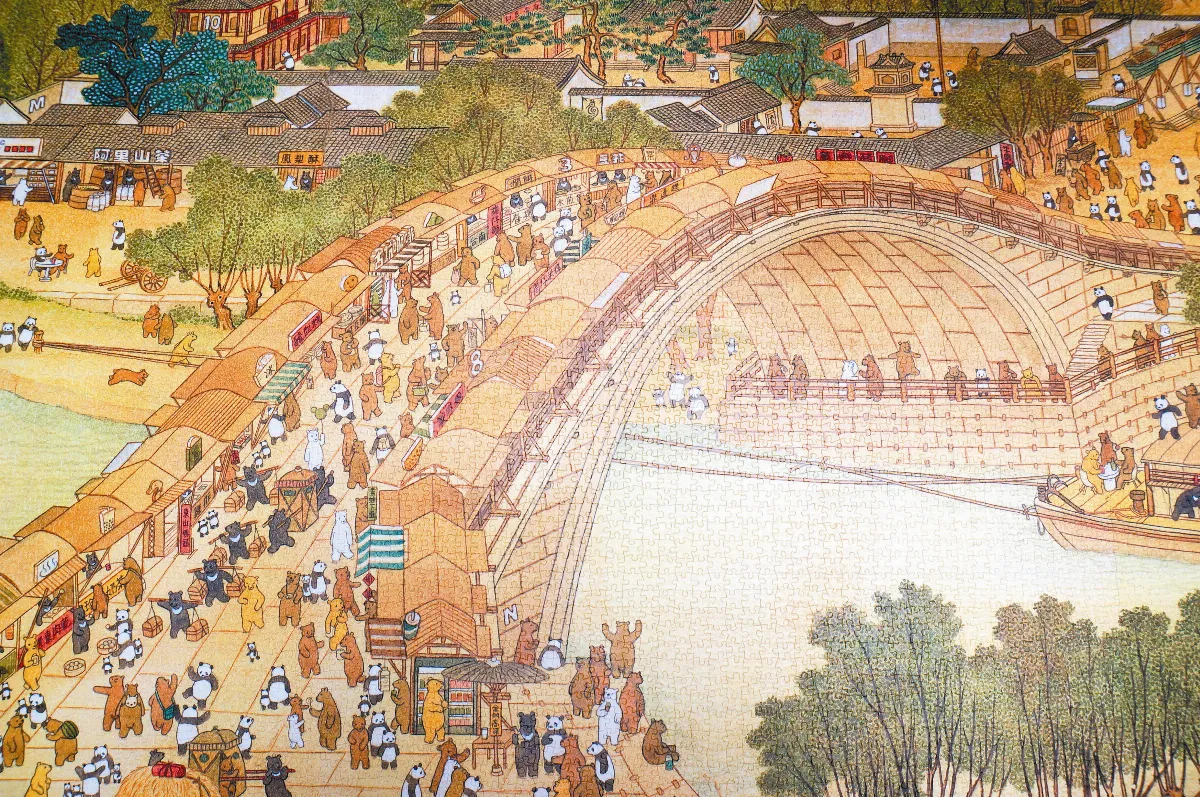 熊熊走進清明上河圖 十足台灣味