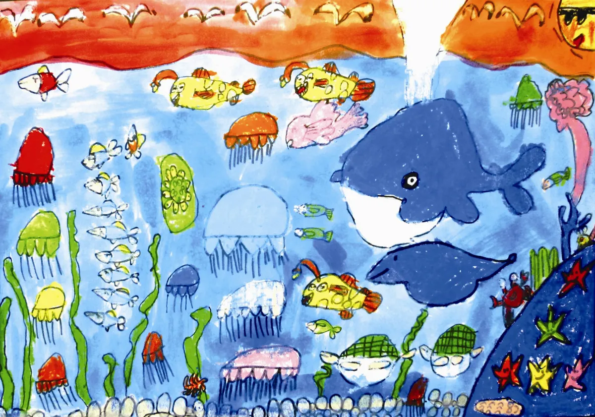 快樂塗鴉簿 海底世界