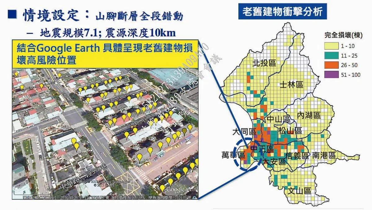 台灣若烈震 花東、西半部最搖