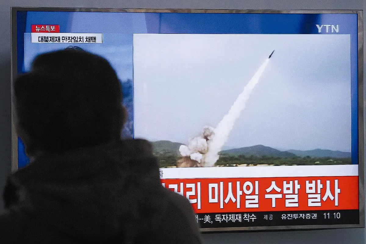 回嗆聯國 北韓射6短程拋射體