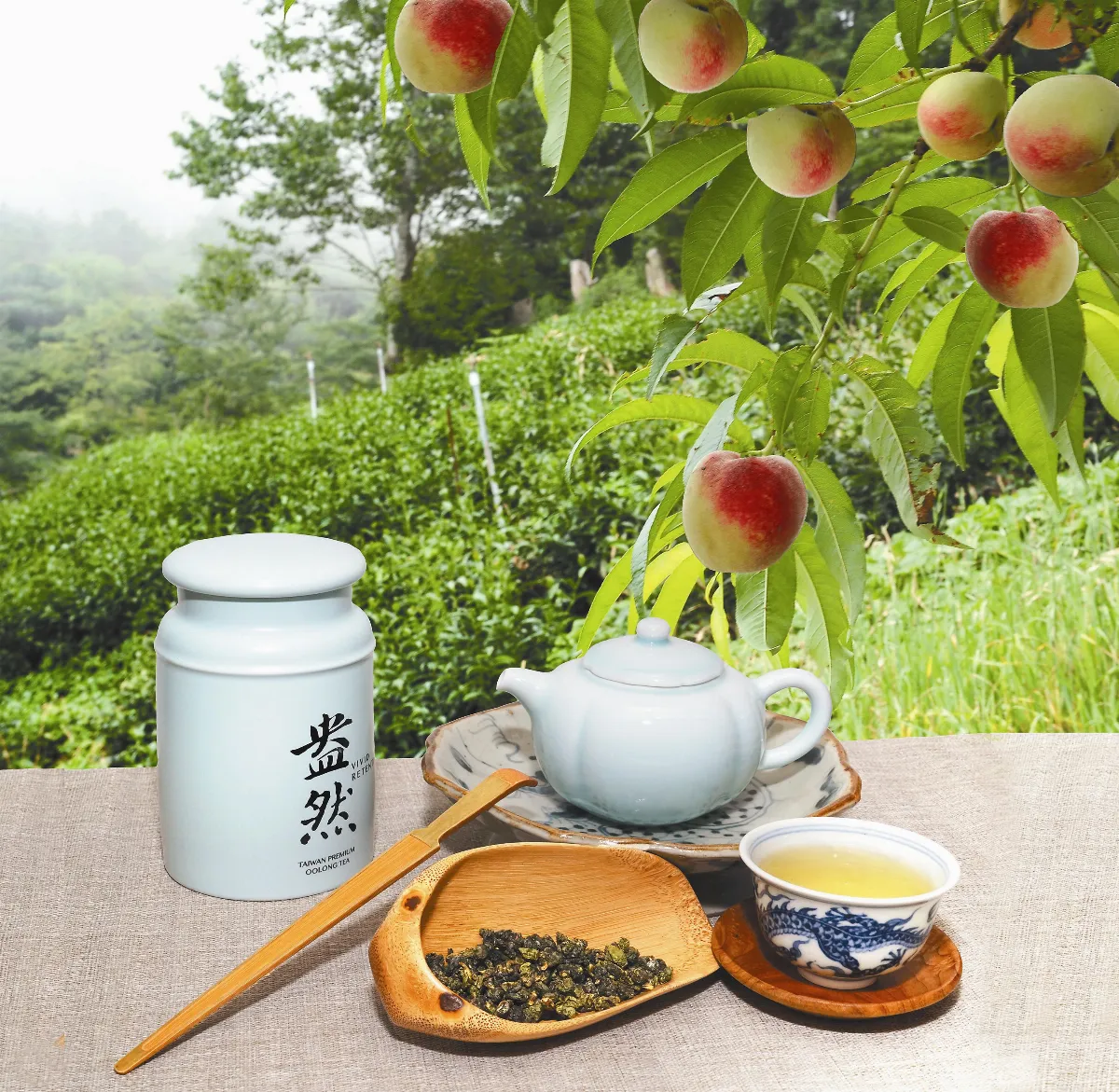 茶來茶去  水蜜桃與茶香盎然共舞