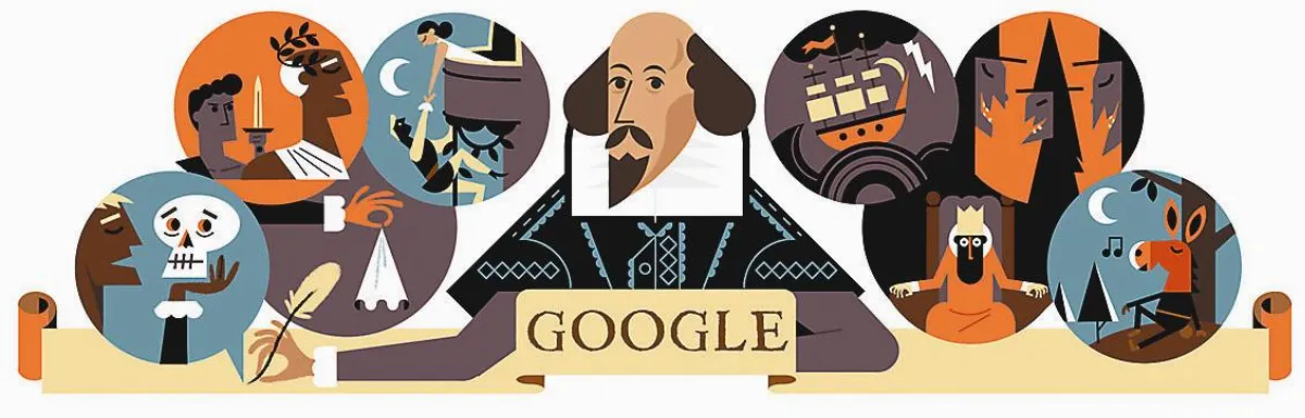 莎翁逝世400年 Google首頁致敬