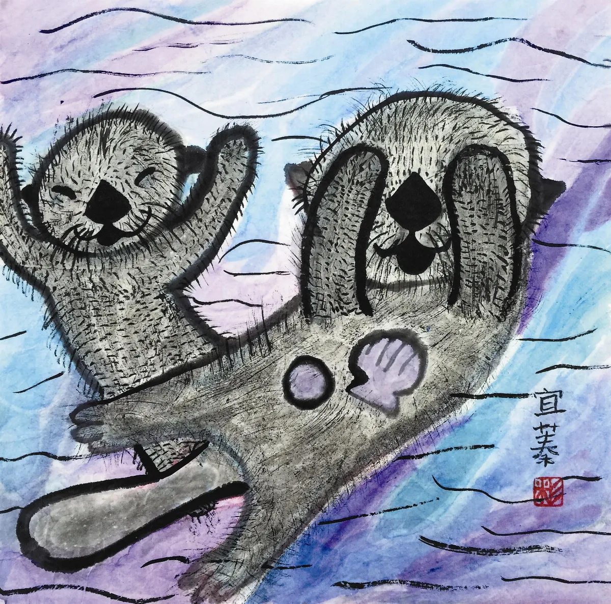 快樂塗鴉簿   水獺