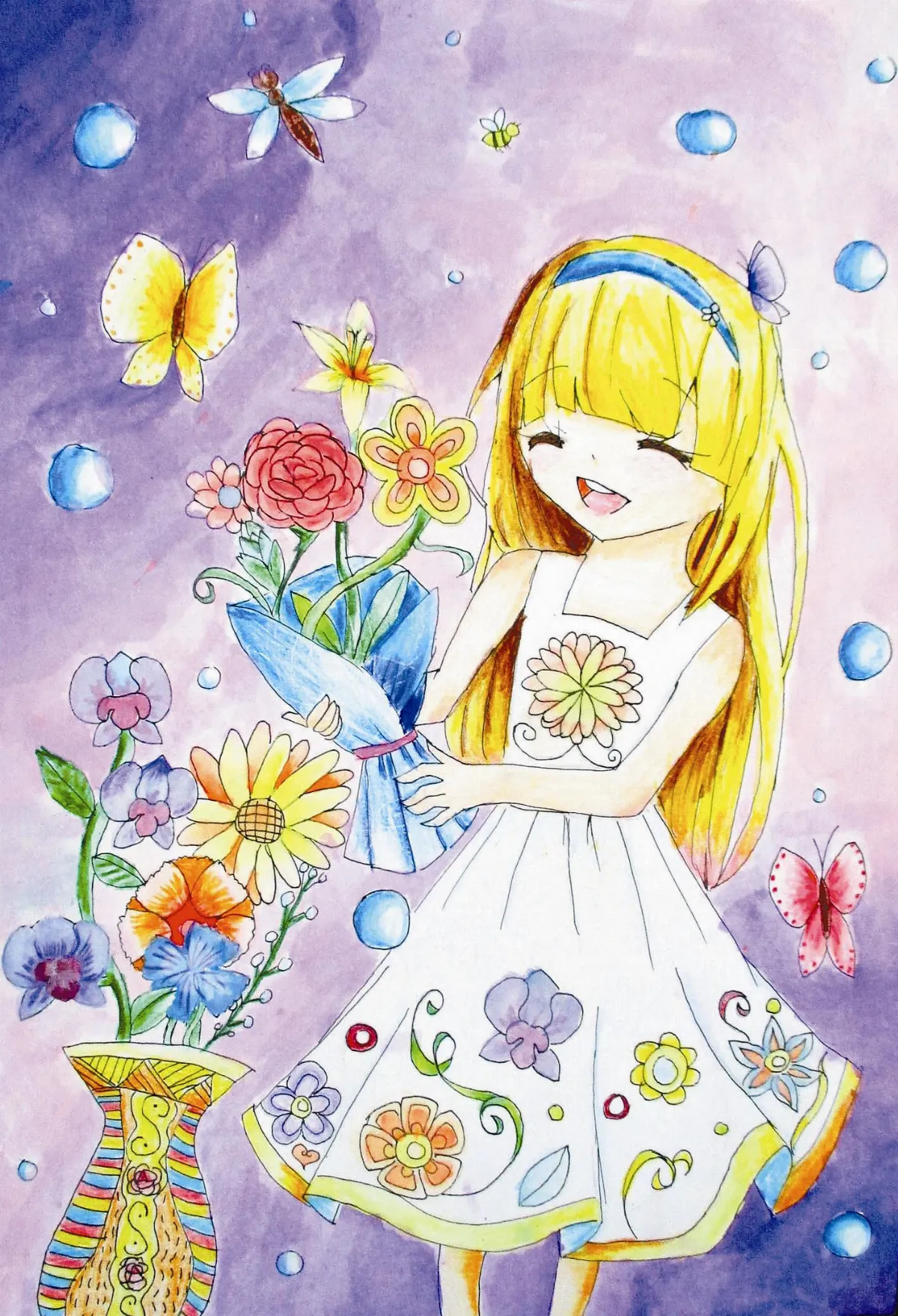 快樂塗鴉 簿 花樣女孩