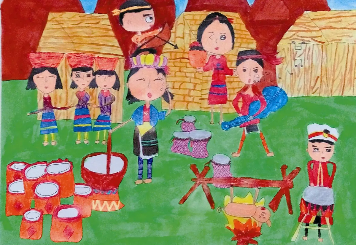 快樂塗鴉簿  原住民祭典