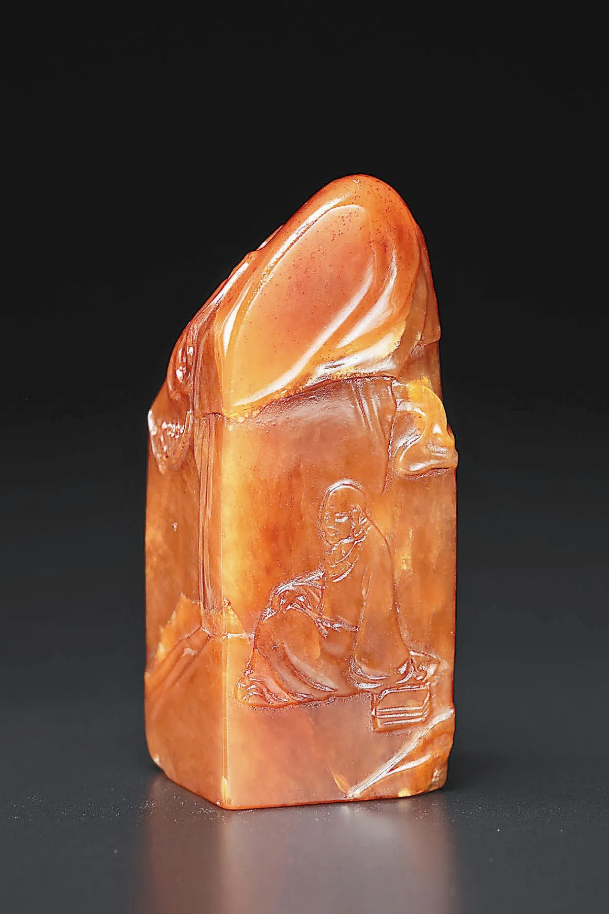 【清卿薄意】 福在眼前薄意方章