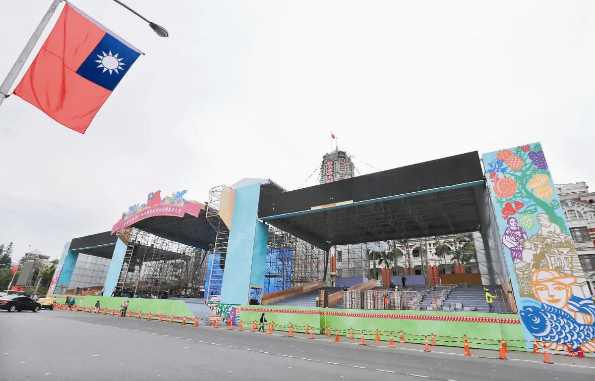 520就職典禮  送5寶不發國旗