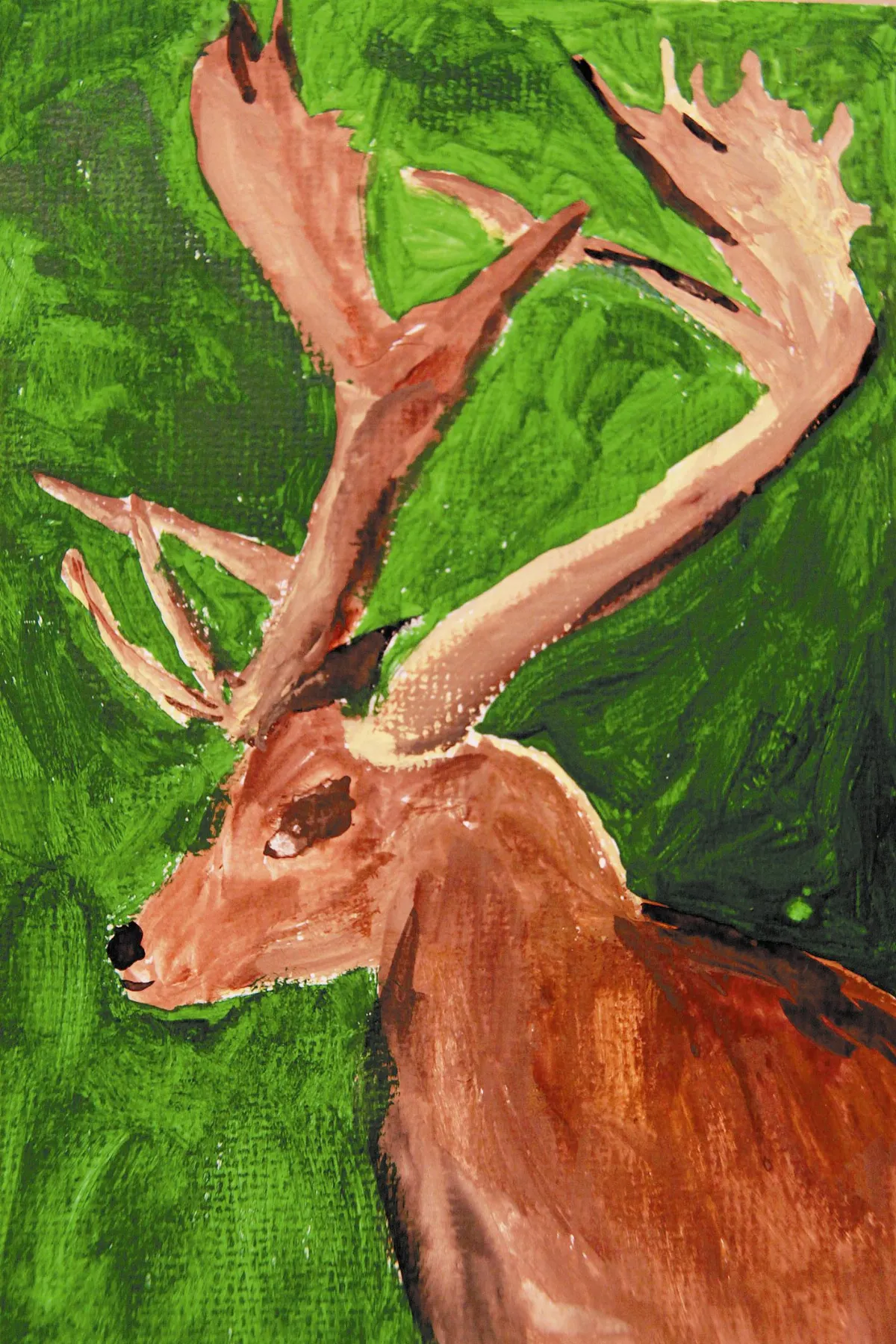 快樂塗鴉簿 草叢中的馴鹿