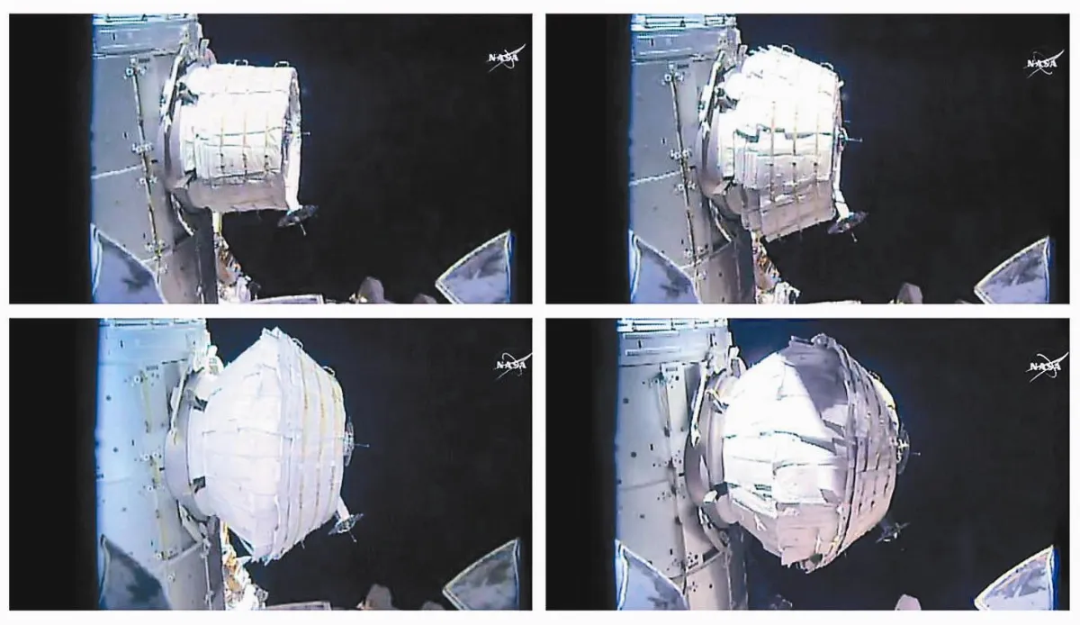 首座充氣式太空艙 NASA達標