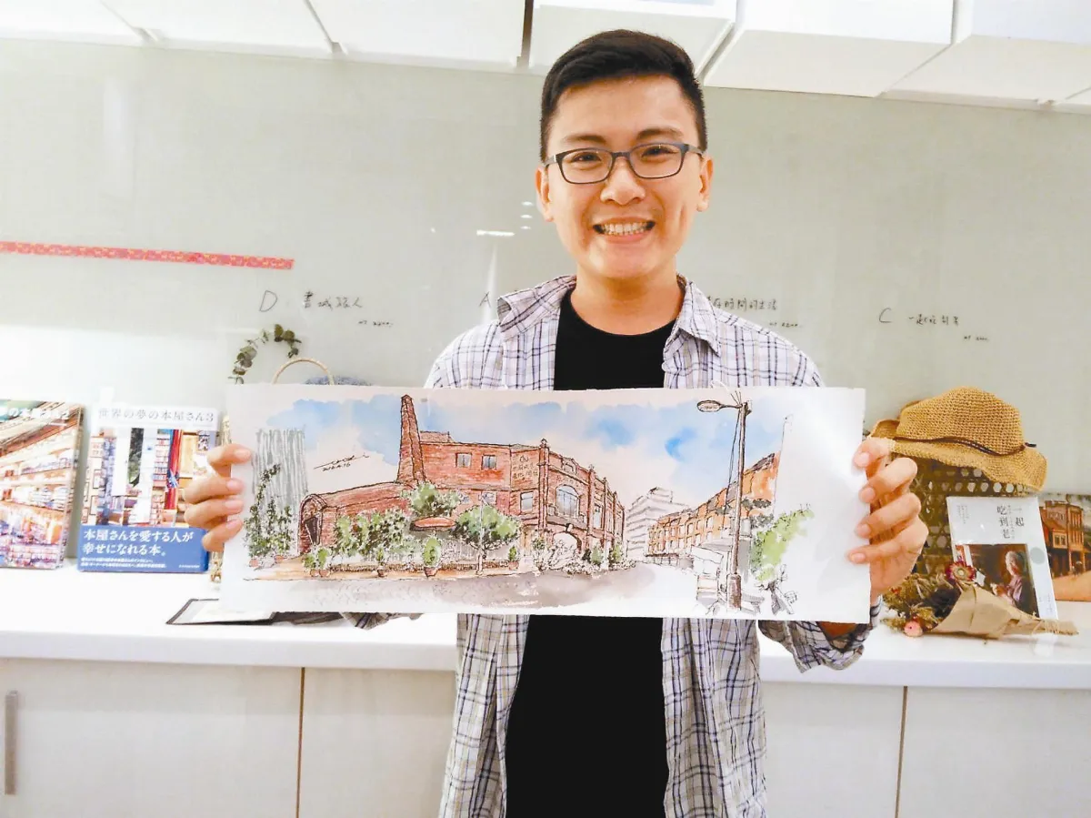 工程師李承鴻 變身街頭畫家