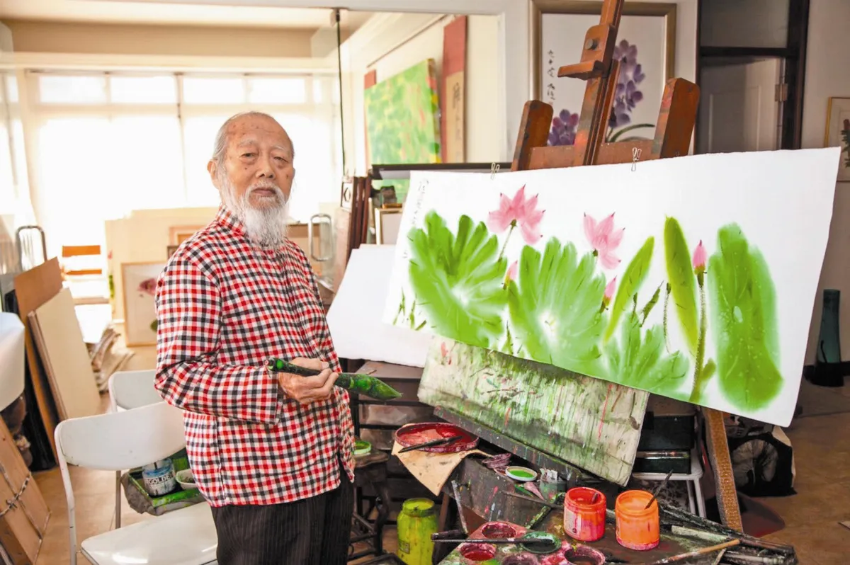 荷花大師張杰 放下畫筆別人間