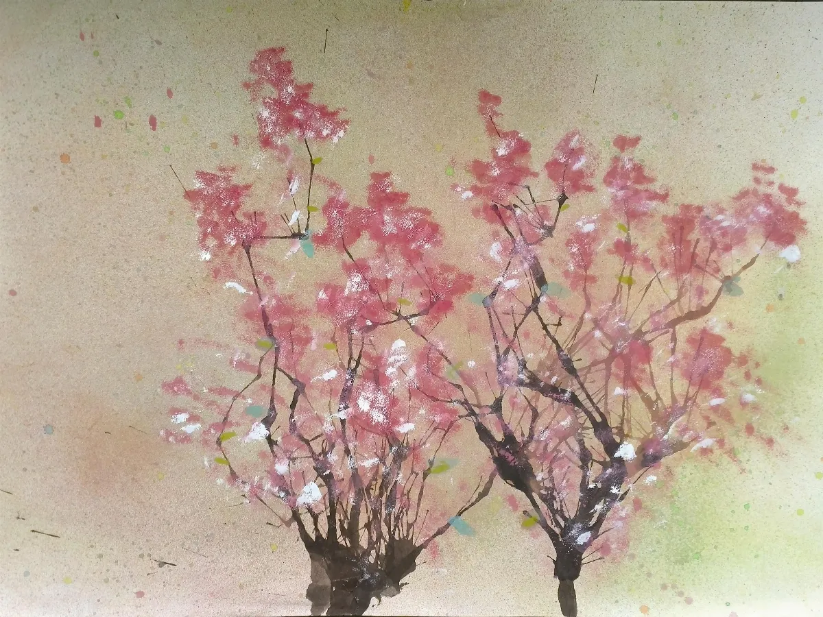 快樂塗鴉簿 賞櫻花