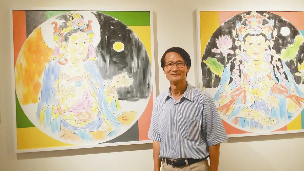 江隆芳走訪博館 重現流失佛畫