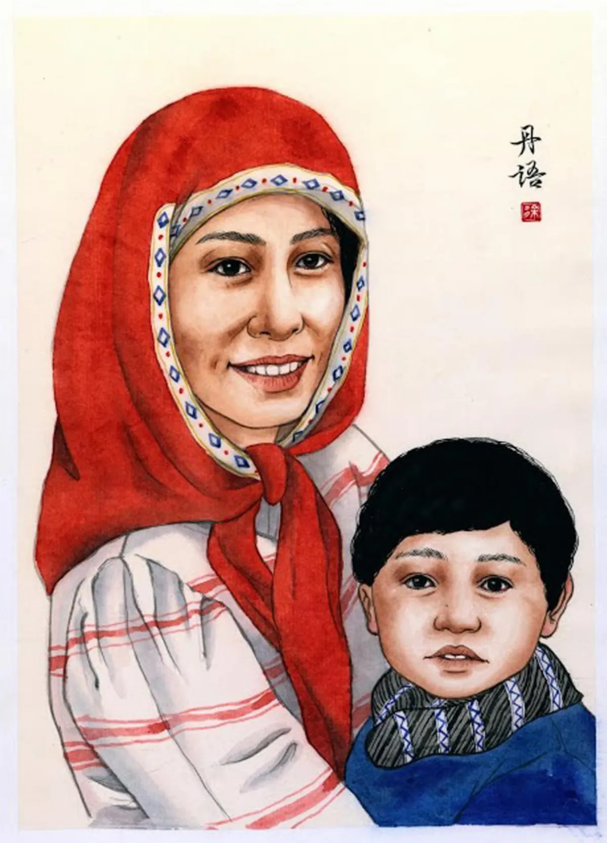 山與海的容顏 心滿意足的媽媽
