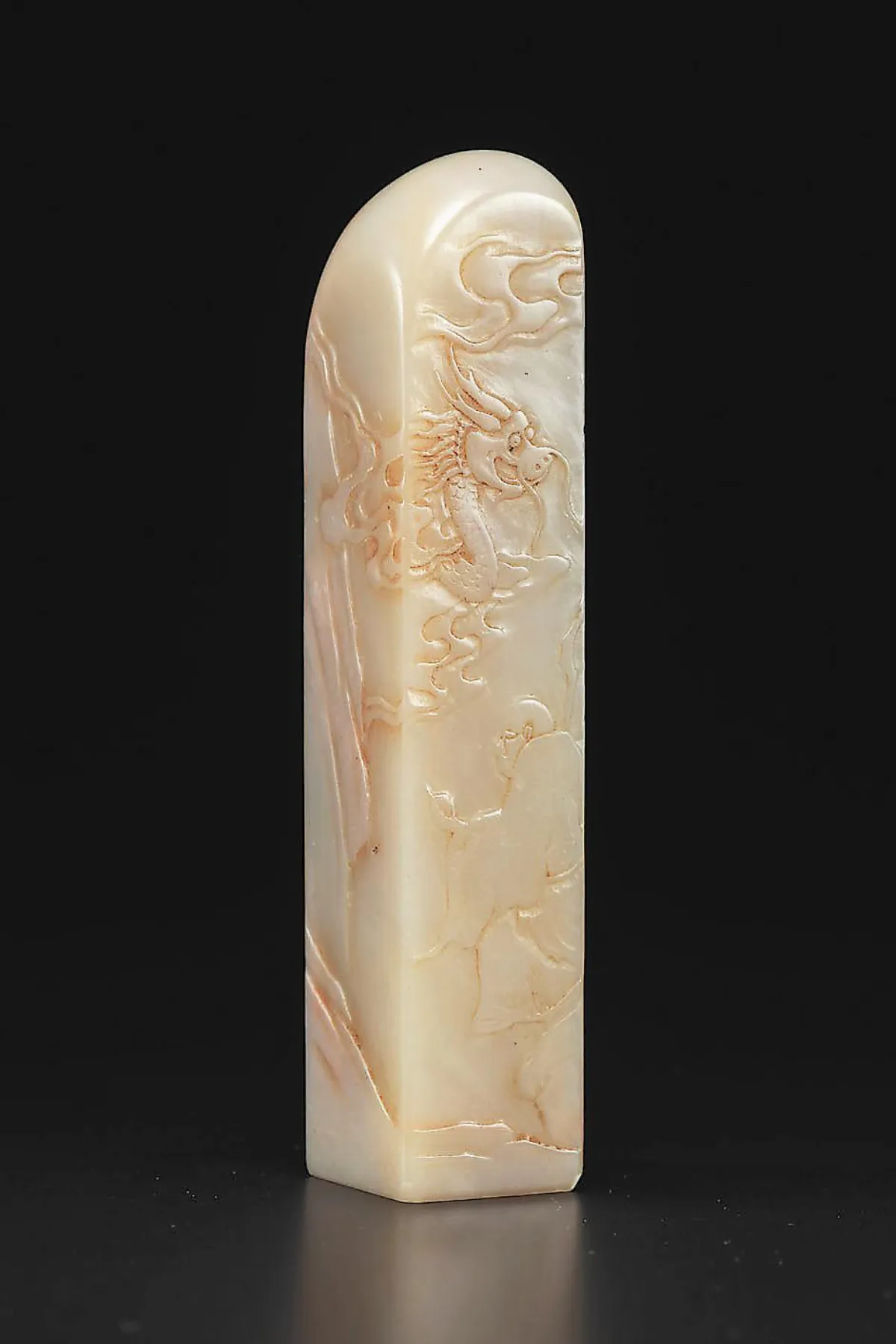 【清卿薄意】 降龍羅漢薄意方章