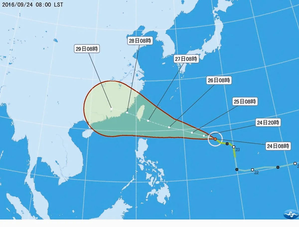 梅姬轉中颱 最快深夜發海警