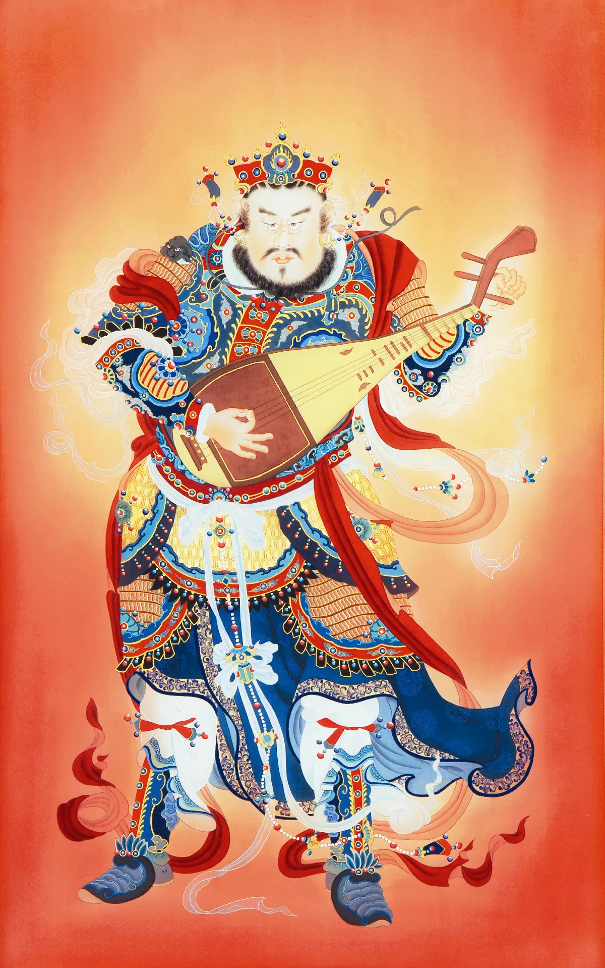 【與佛對畫─汪玉蓮佛畫紀念巡迴展】  東方持國