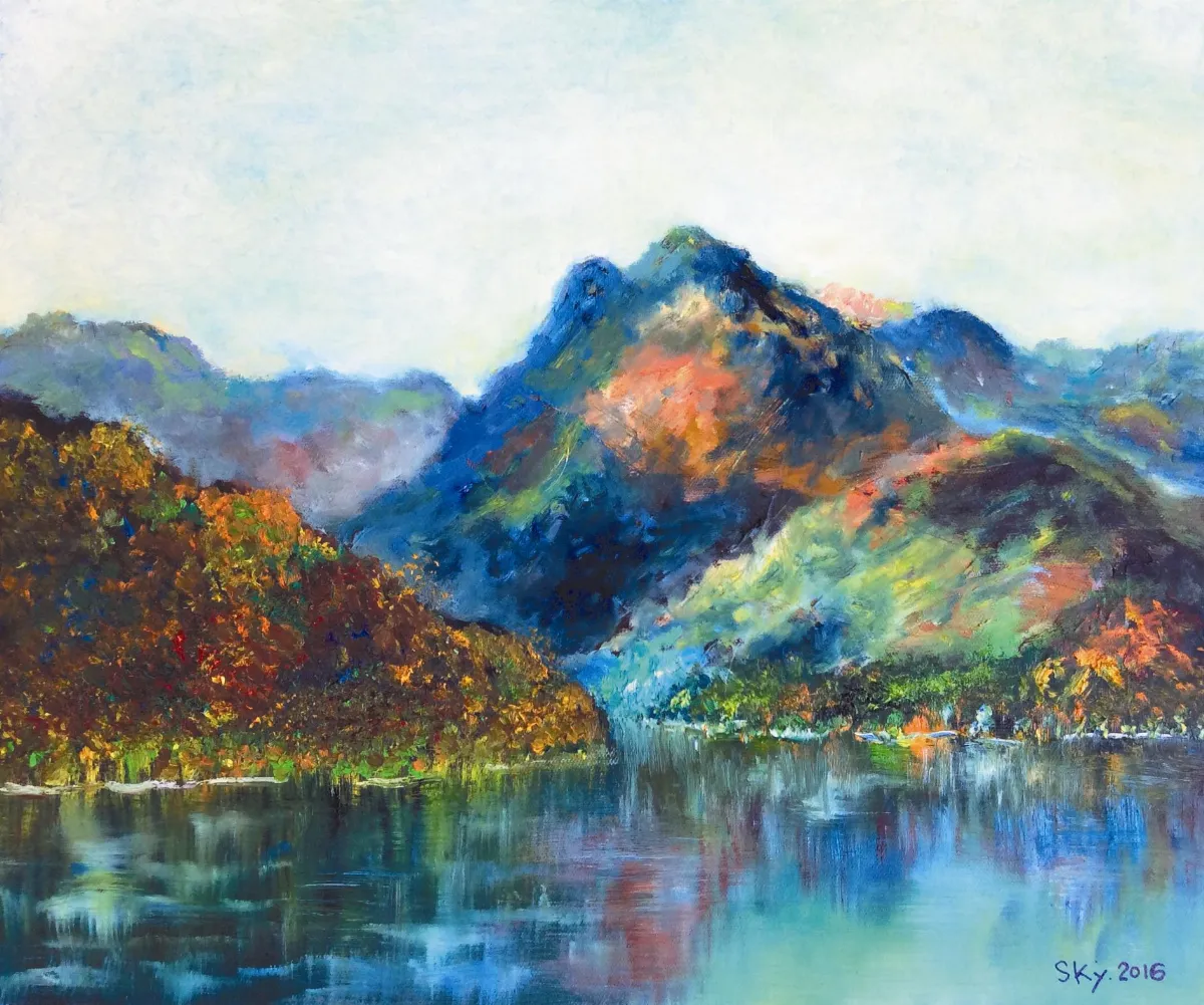 青│春│藝│林  群山湖影