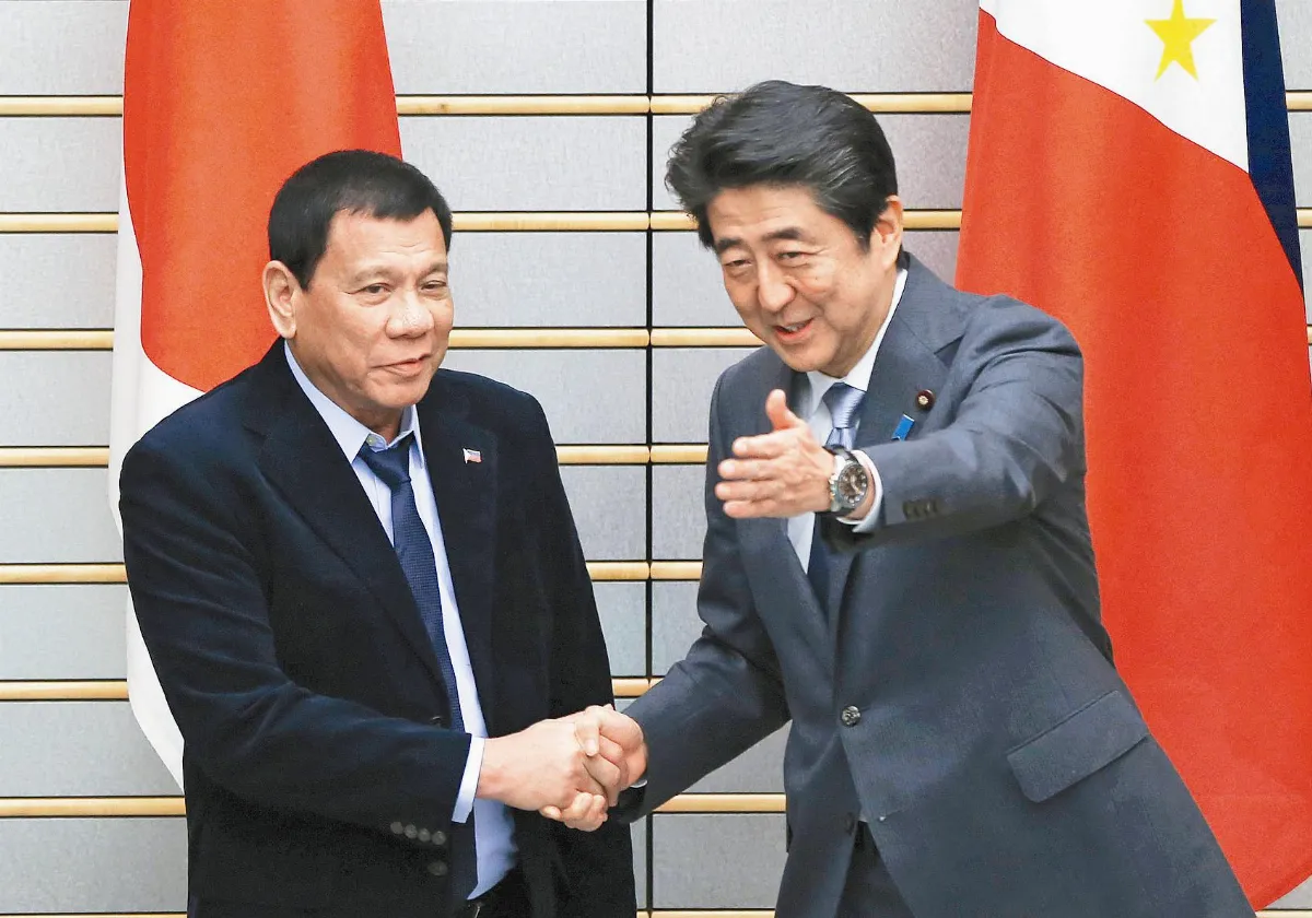 盼外國部隊2年內撤出菲 杜特蒂會安倍：南海有事會相挺