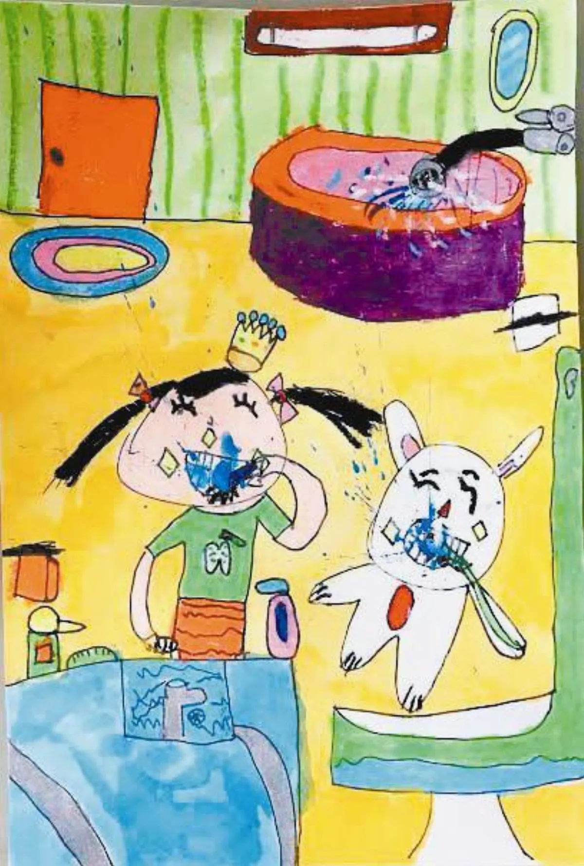 快樂塗鴉簿 飯後要刷牙