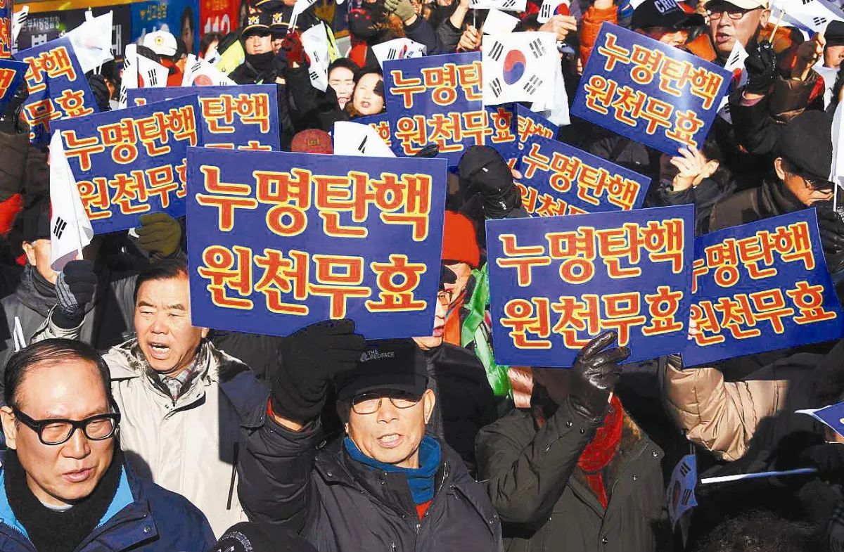 代總統被指朴翻版 或爆新政治危機 朴槿惠遭彈劾 民眾上街慶祝