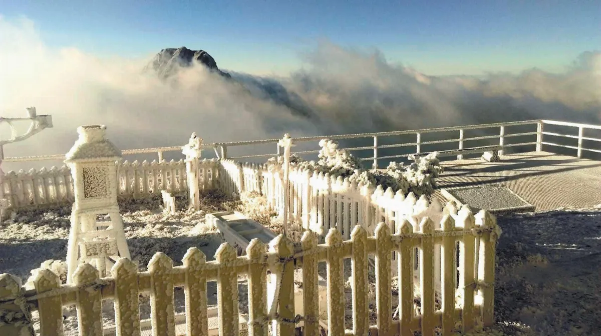 合歡山、玉山 初雪報到