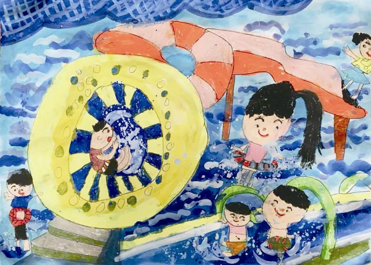 快樂塗鴉簿 泳池狂歡