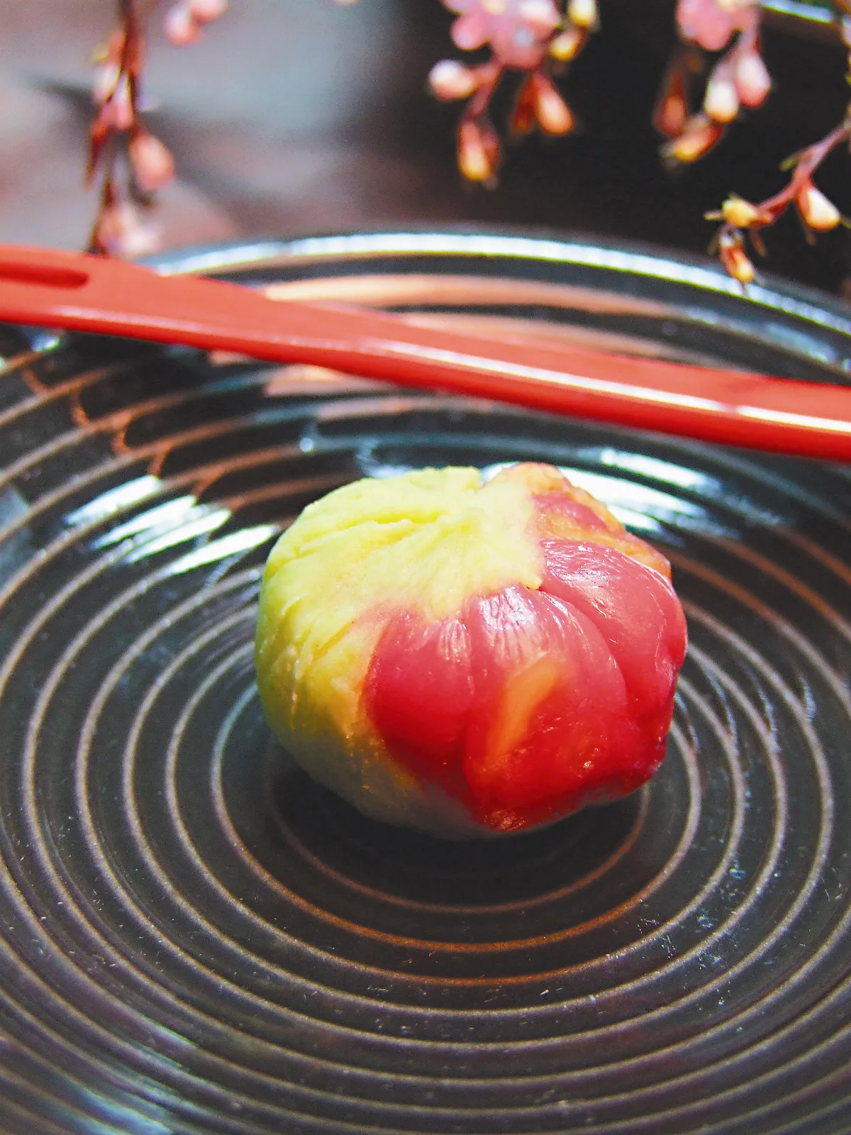 蘭音齋 毛豆甜菜 驚艷變身 和菓子