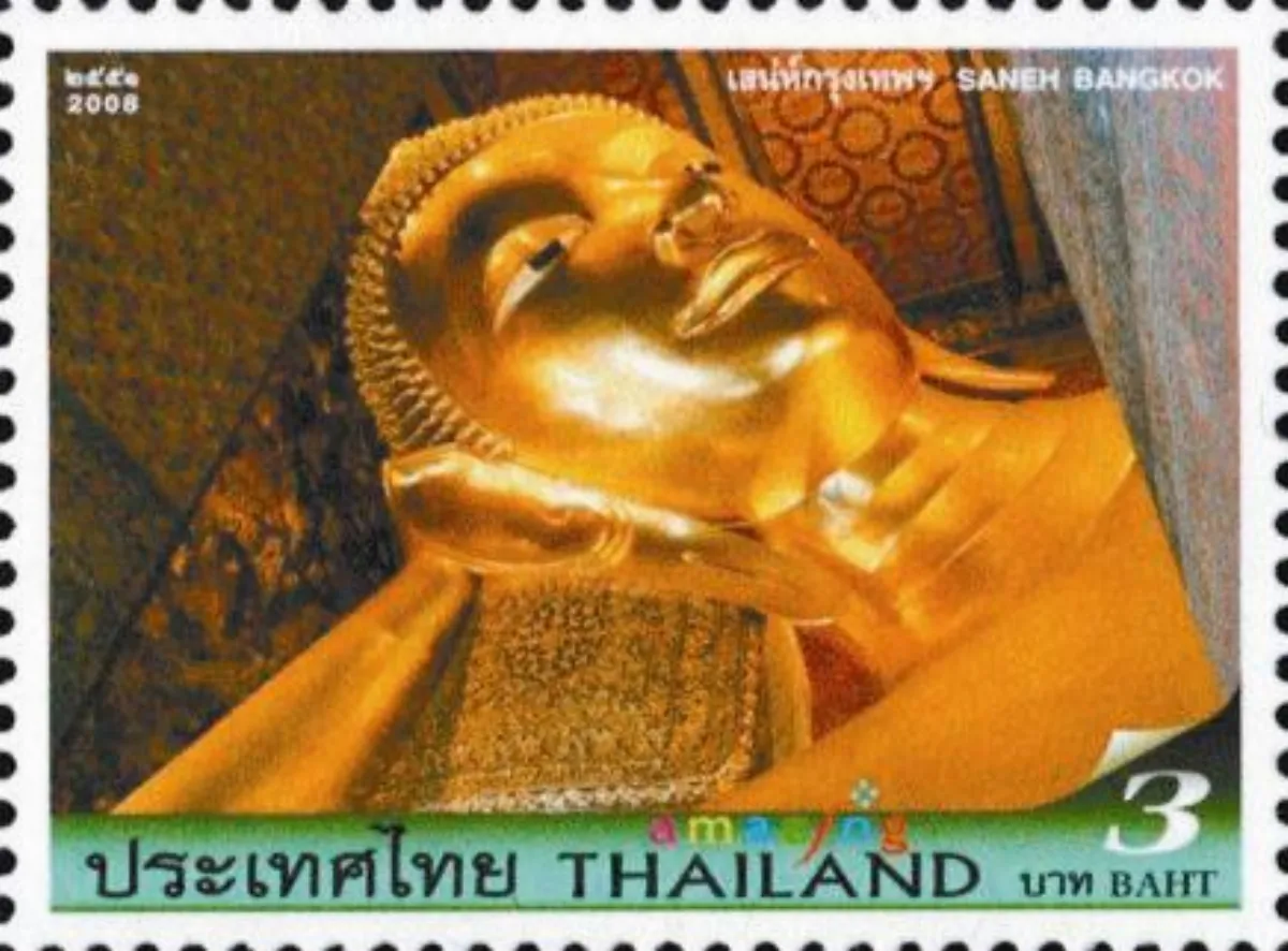 【看郵票認識世界遺蹟】  曼谷王朝的臥佛寺與雲石寺（7-4）