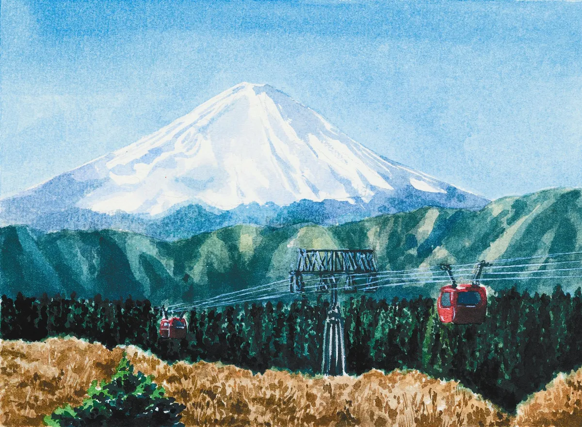 海外遊蹤 從箱根望富士山