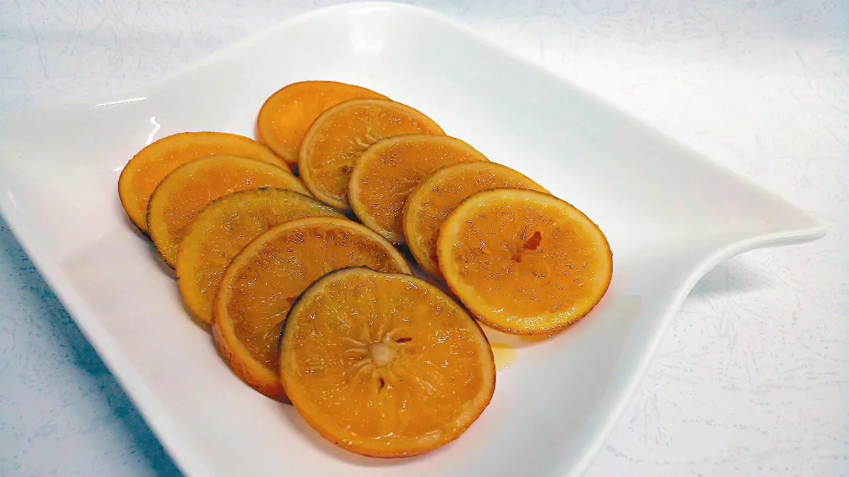 晶食堂 晚崙西亞蜜橙片