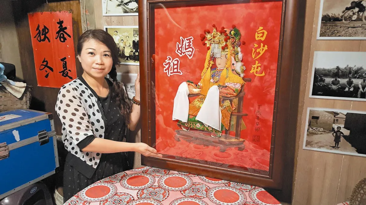 立體拼布 創作白沙屯媽像