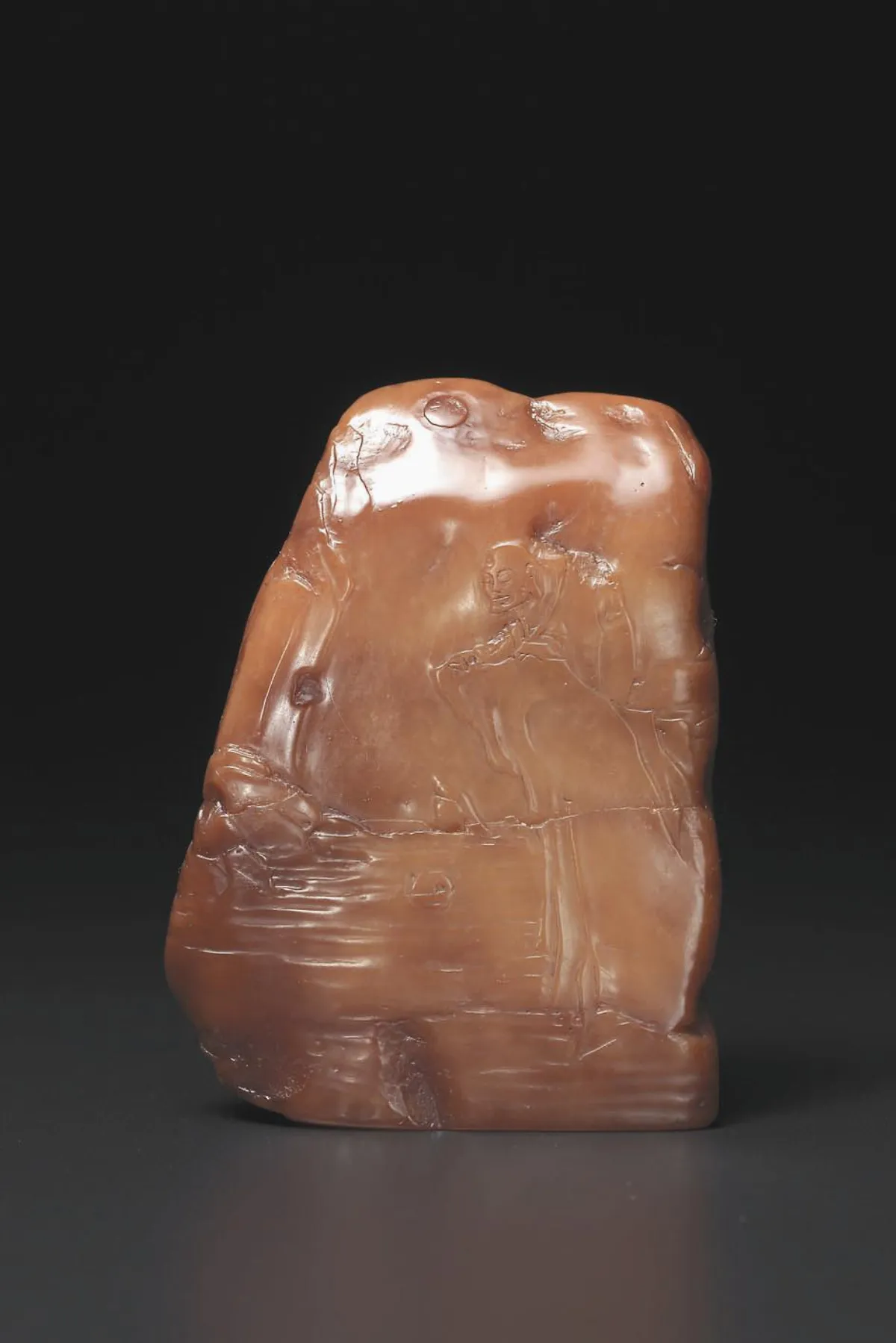 【清卿薄意】 觀月薄意隨形章