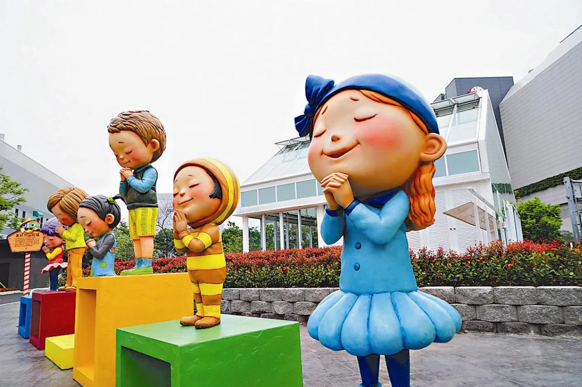 台積電交大能源館  許願小童吸睛