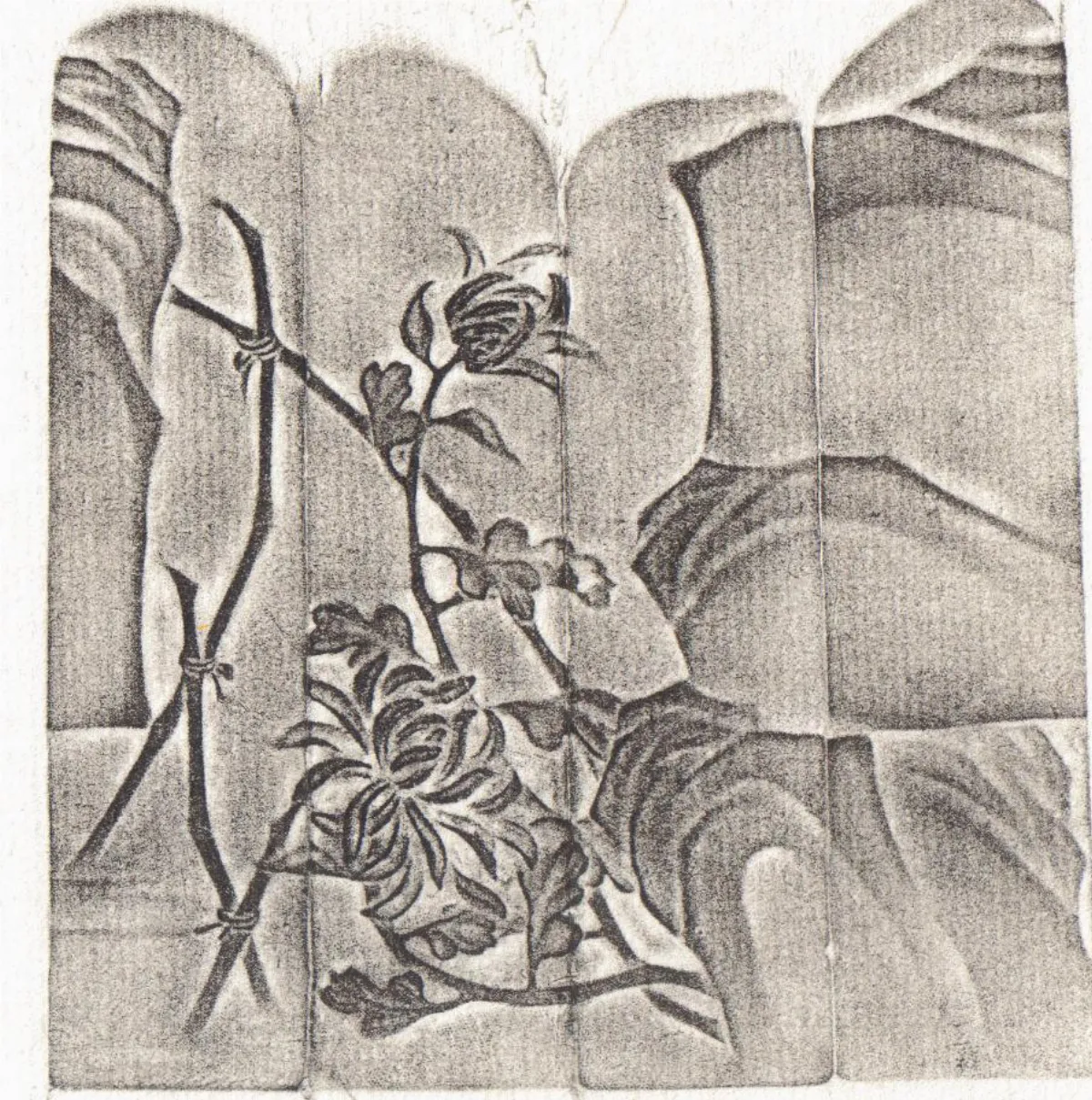 【清卿薄意】 菊石薄意方章