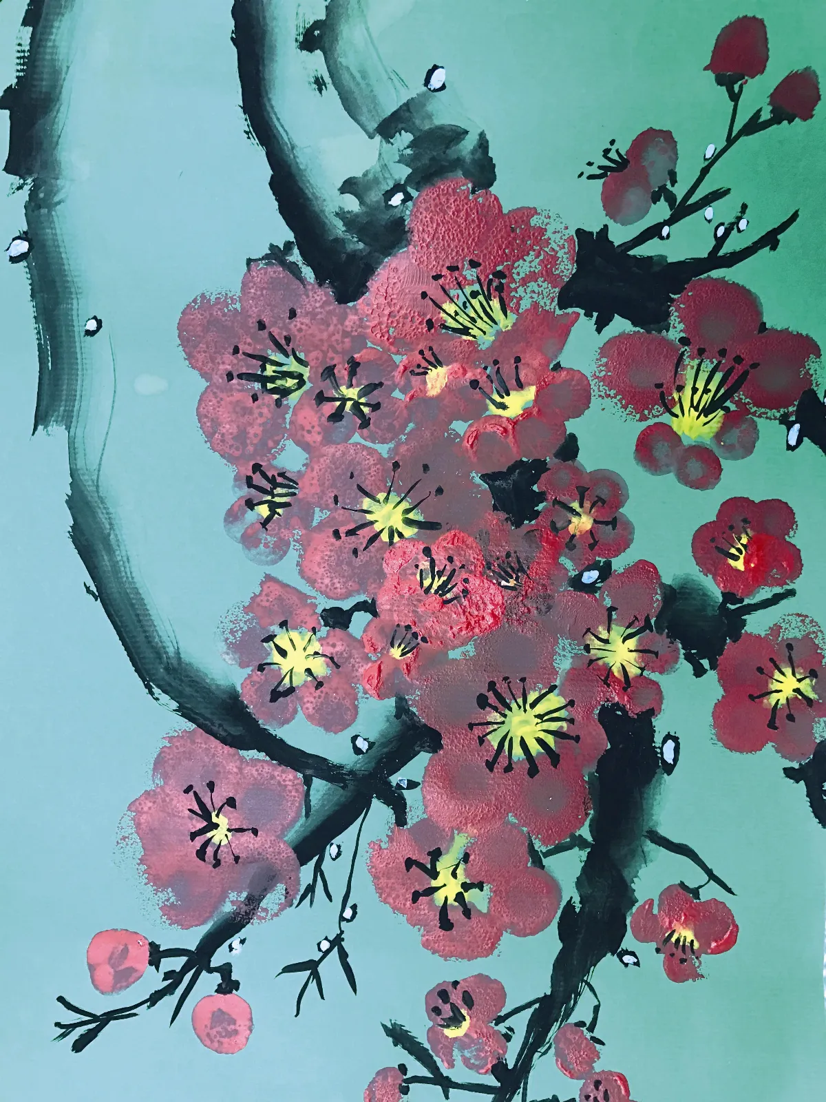快樂塗鴉簿 梅 花