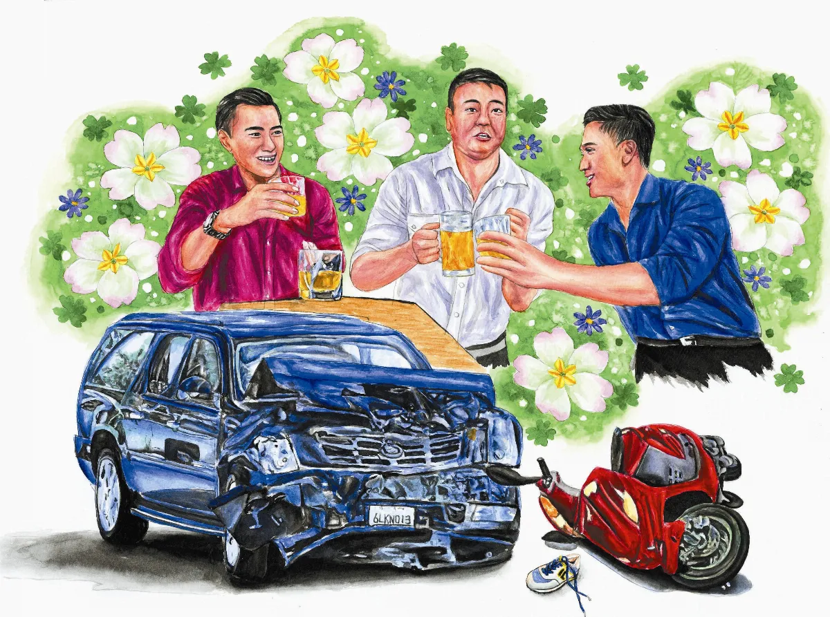 黃湯下肚落黃泉