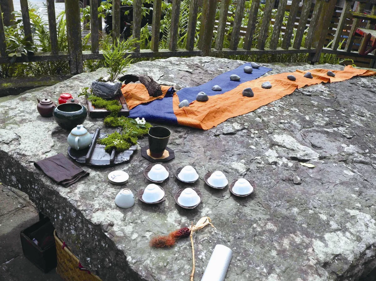 旅遊大小事 竹林中喝茶 雙重饗宴