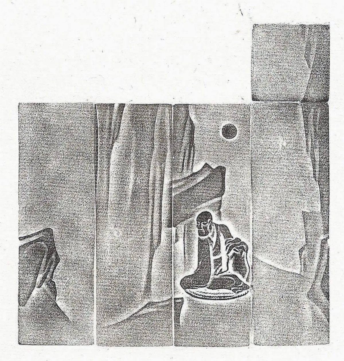 【清卿薄意】 月夜羅漢薄意方章