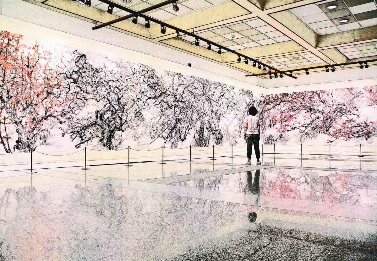 18公尺巨作 萬朵梅花現前