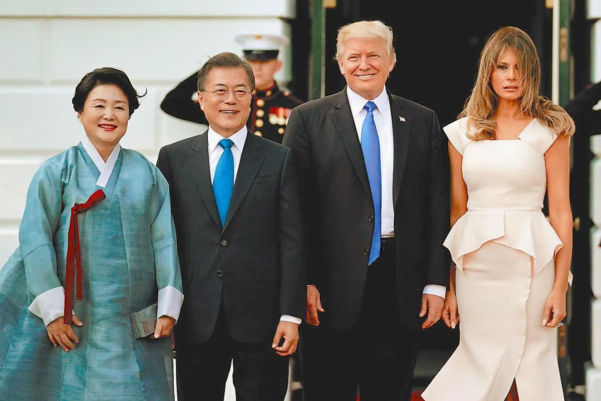 川普暗示要重協商美韓FTA  文在寅談北韓 認同川普鐵腕外交