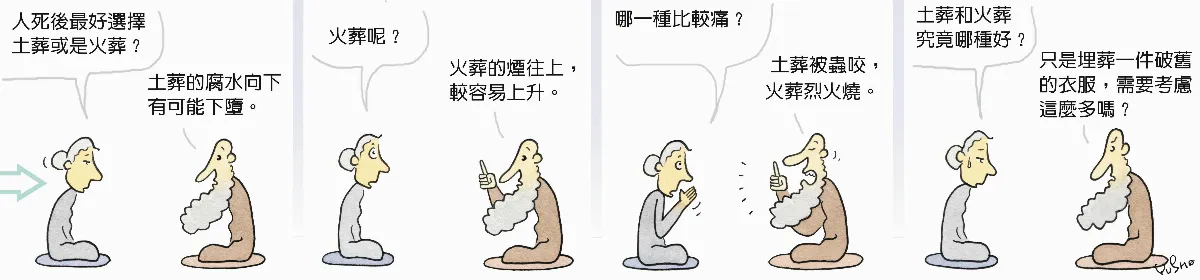 參禪參纏 土葬好或是火葬好
